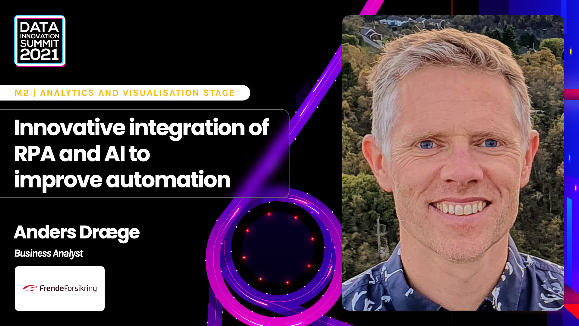 Innovative integration of RPA and AI to improve automation - Anders Dræge, Frende Insurance