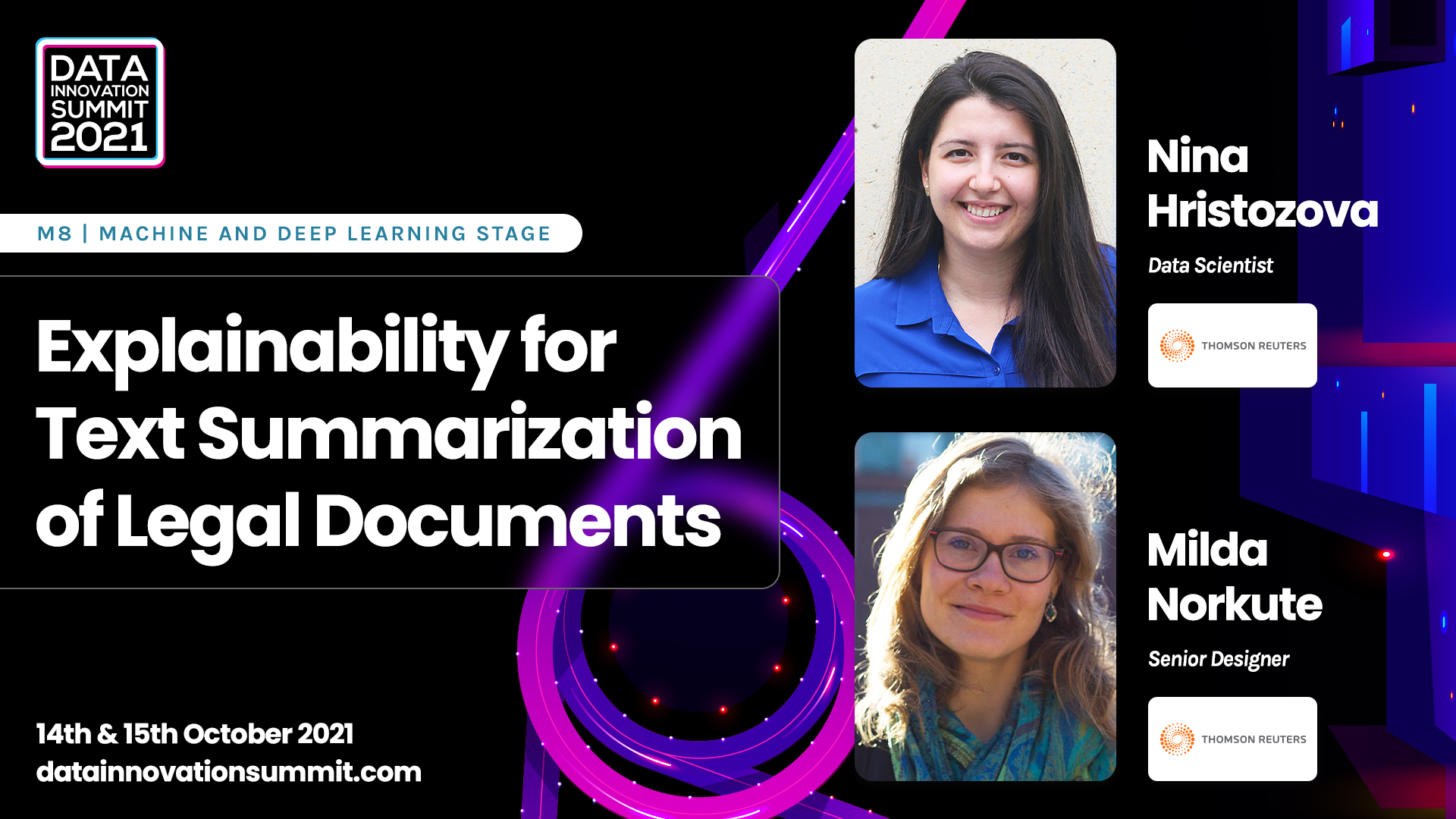 Explainability for Text Summarization of Legal Documents - Nina Hristozova & Milda Norkute, Thomson Reuters