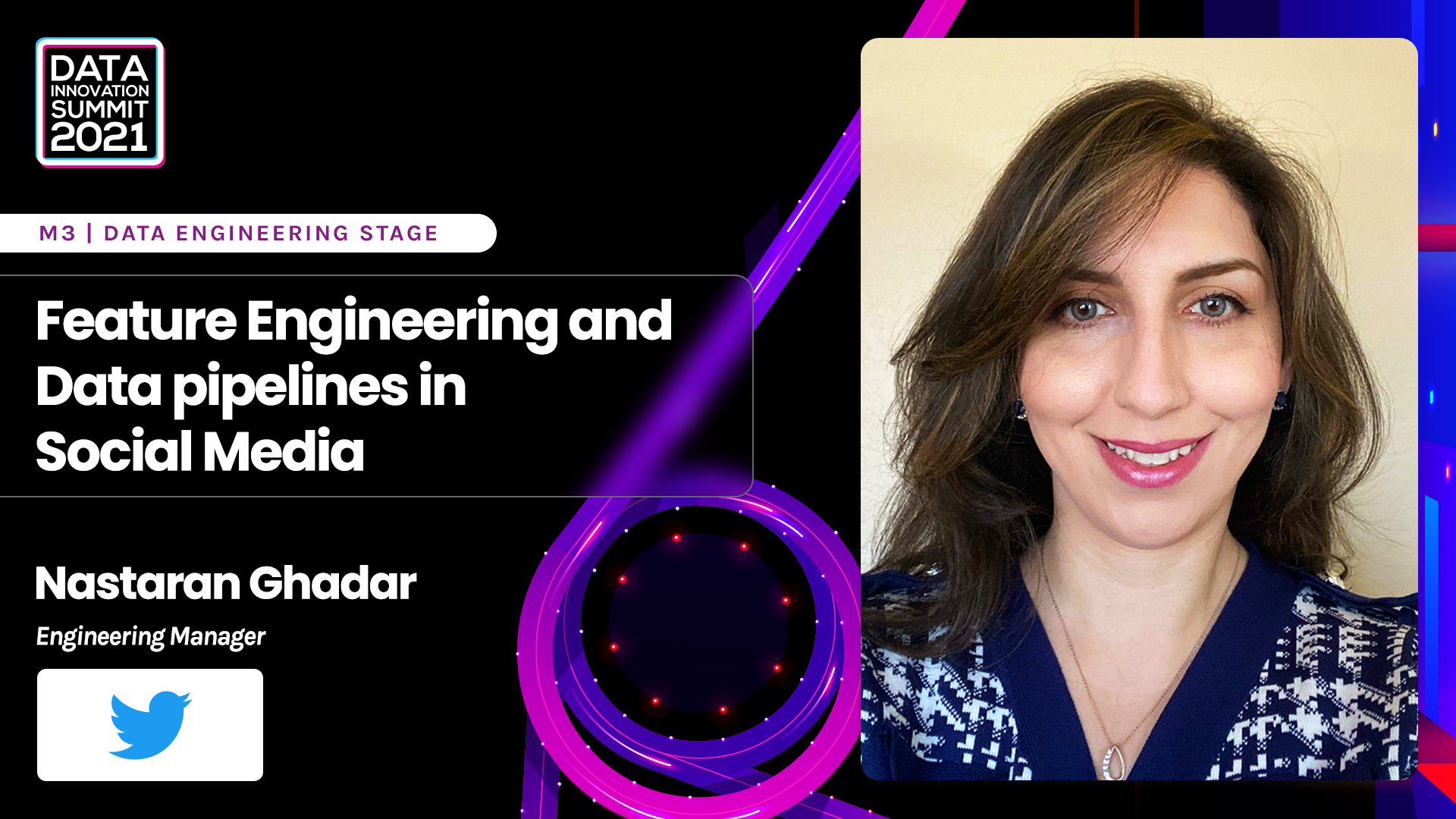 Feature Engineering and Data pipelines in Social Media - Nastaran Ghadar, Twitter