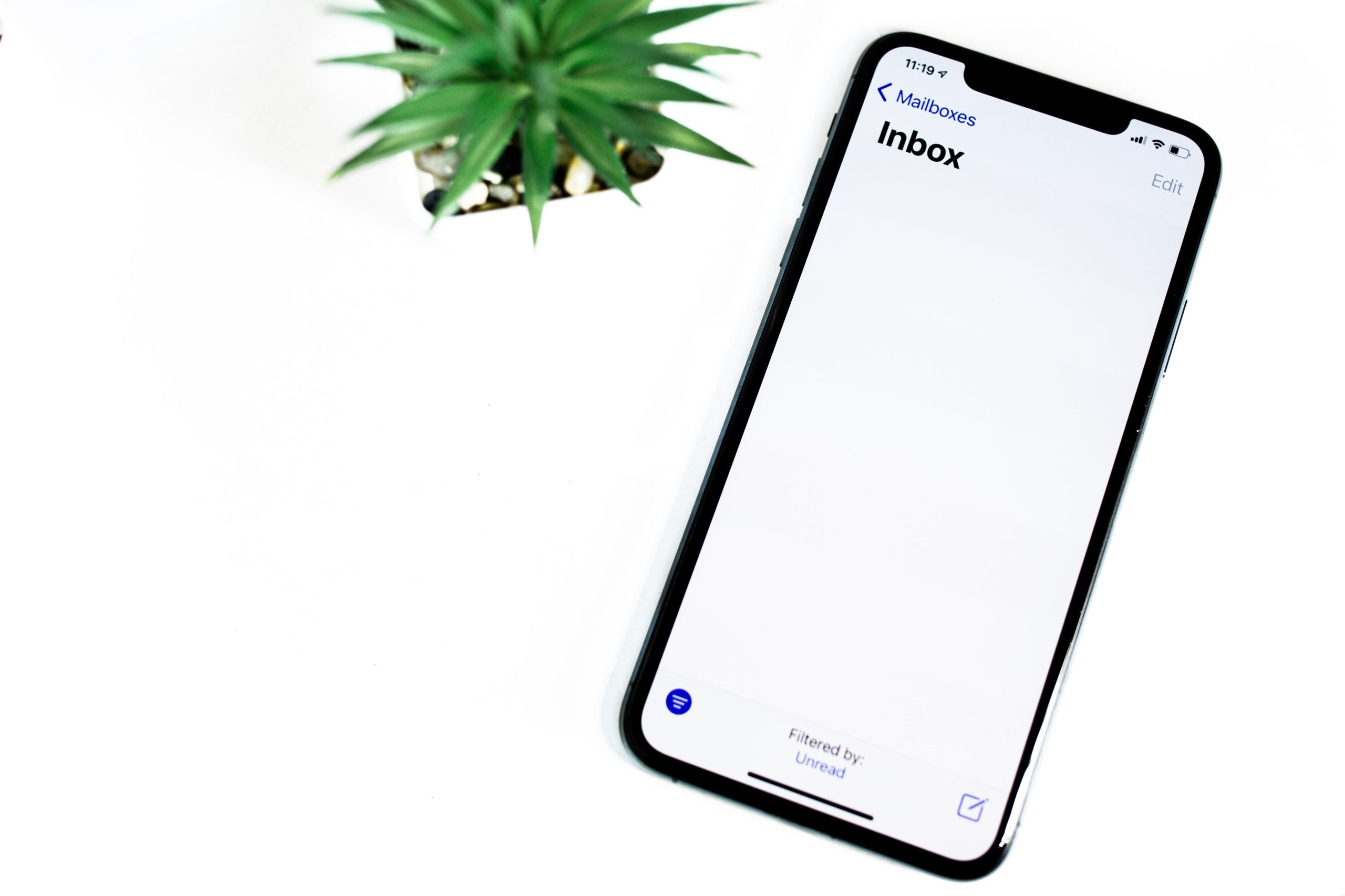 inbox, email, phone, device