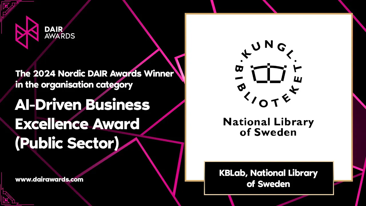 AI-Driven Business Excellence Award (Public Sector) - DAIR Awards 2024