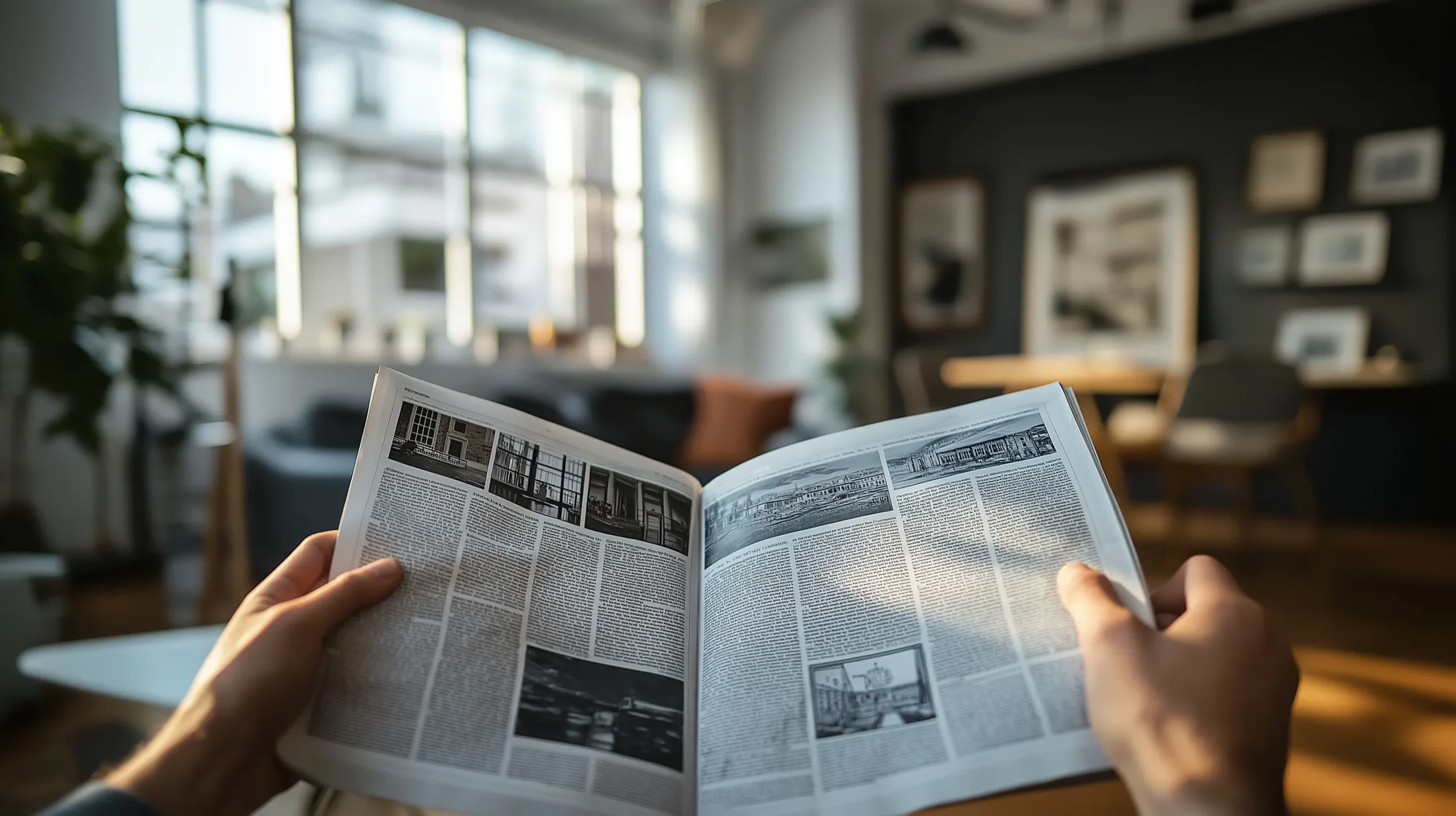 Man Reading a Newspaper