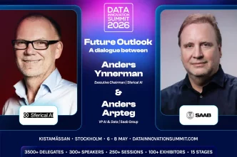 Anders Ynnerman and Anders Arpteg at Data Innovation Summit 2026 Stockholm